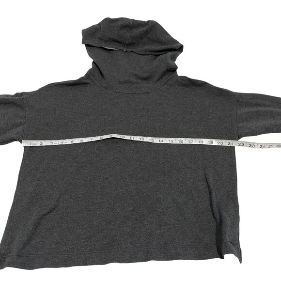 CALIA by Carrie Underwood Effortless Mixed Media Dark Heather Grey Hoodie Size L - Picture 6 of 7